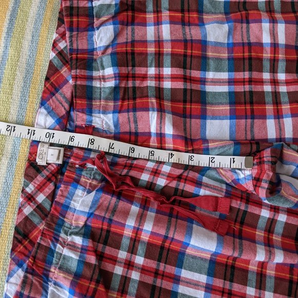 ⭐ J. Crew Factory red plaid flannel PJ pajama pants Medium - Picture 6 of 13